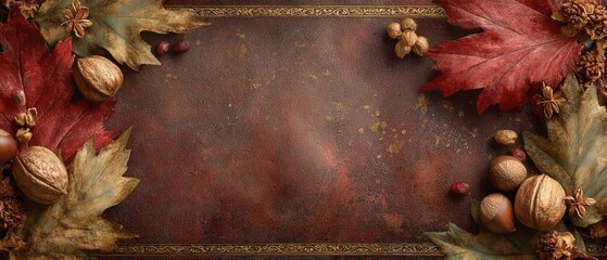 Nature's splendor in a rustic autumn frame. Opulent look. Enhanced rustic beauty with autumn's vibrant touch. Upscale style. Elegant outfit.