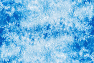 tie dye pattern hand dye on cotton fabric abstract texture background.