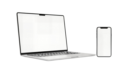 laptop and mobile phone