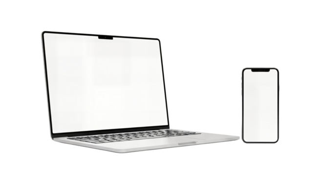 laptop and mobile phone