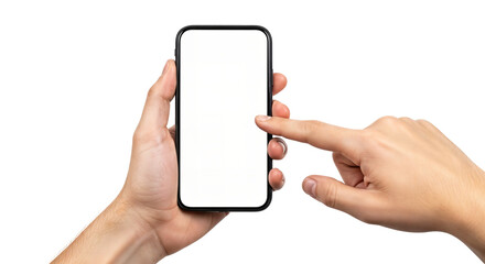 hand holding smart phone