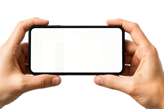 hand holding smart phone