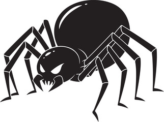 vector illustration of a cartoon spider 