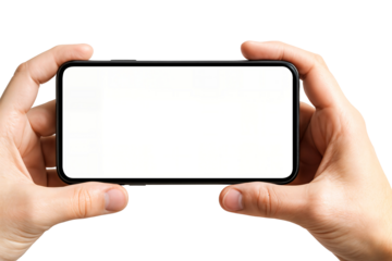 hand holding smart phone