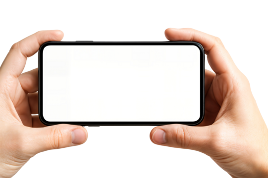 hand holding smart phone