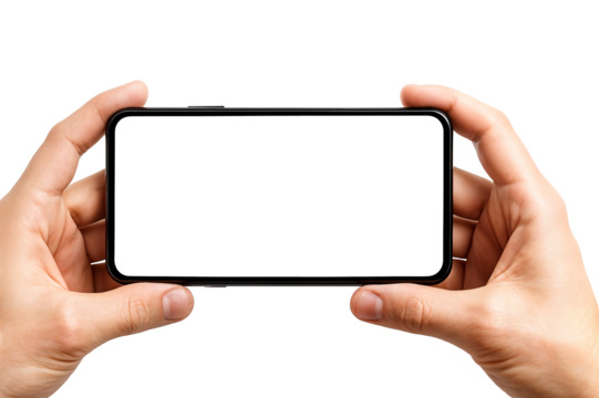 hand holding smart phone