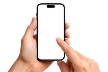 hand holding smart phone