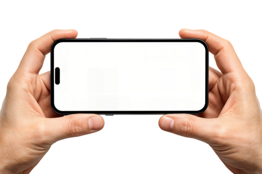 hand holding smart phone