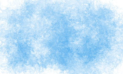 Abstract light blue watercolor background isolated on transparent background