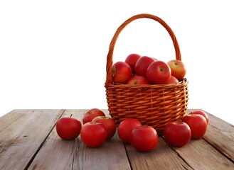 red apples in a basket