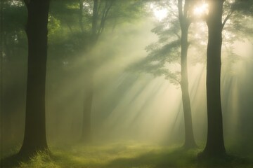 Fototapeta premium morning in the forest