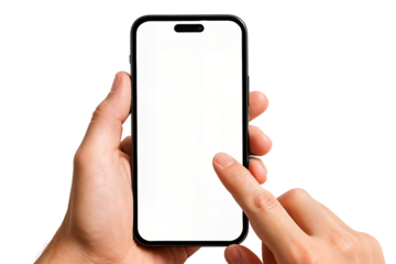 hand holding smart phone