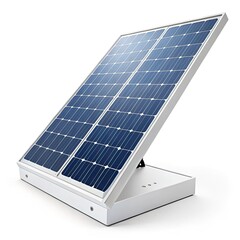 solar panels on white background