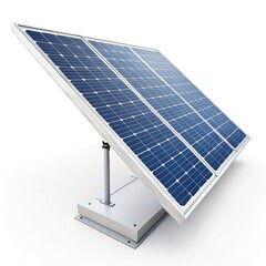 solar panels on white background