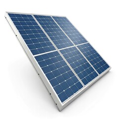 solar panels on white background