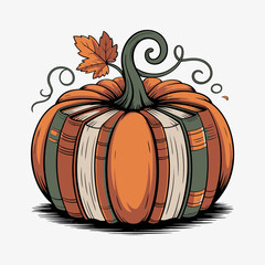 Pumpkin Made of Books - Autumn Reading