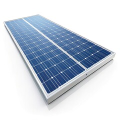 solar panels on white background