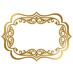 Golden figured frame with ornaments S1-02