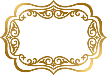 Golden figured frame with ornaments S1-02