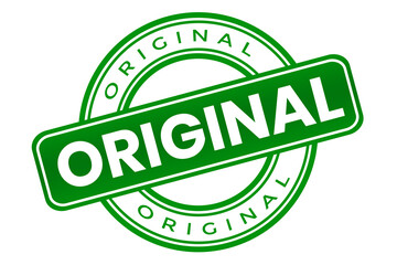 green original round stamp vector illustration element png file transparent background