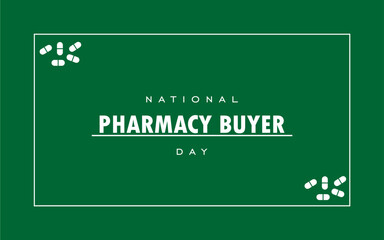 National Pharmacy Buyer Day holiday Concept Vector