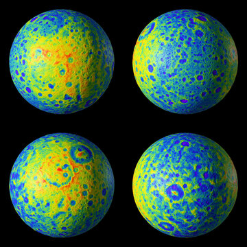 Artwork Showing Topology of Rhea