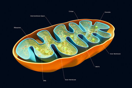 Cross-Section of a Mitochondrion