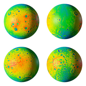 Artwork Showing Topology of Dione