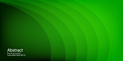 Bright Green Gradient Abstract Background with Curved Lines. Modern creative trendy design in vector illustration