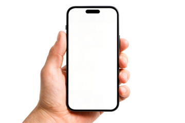 hand holding smart phone