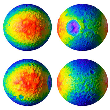 Artwork Showing Topology of Mimas