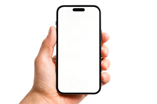 hand holding smart phone