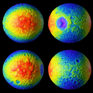 Artwork Showing Topology of Mimas