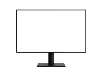 lcd monitor isolated on white