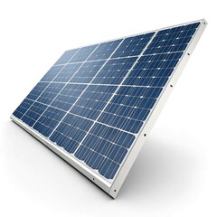 solar panels on white background