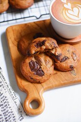 coffee and chocochips cookies 