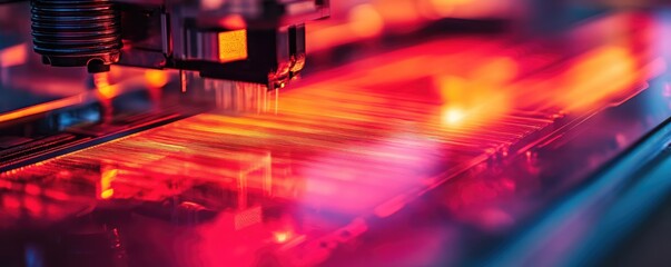 Applying liquid crystal to electronic component.