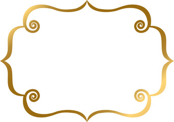 Golden figured frame with ornaments S1-05
