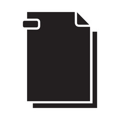 Paper Document Icon  File, Report, Office, Business Data Vector Illustration.