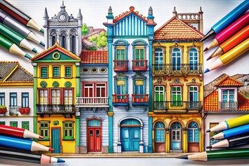 Fototapeta premium Hand-Drawn Divider Set: Ink, Marker & Doodle Brushes for Design Projects