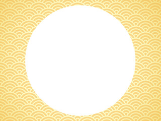 和風和柄年賀状謹賀新年元旦午年素材