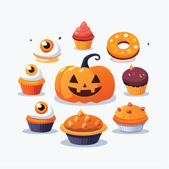 Festive Halloween Treats A Cheerful Array of Spooky Sweets