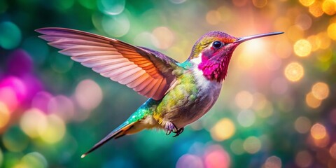 Hummingbird Flight: Long Exposure Photography of a Bird in Motion