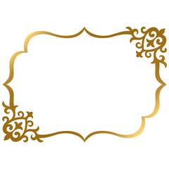 Golden figured frame with ornaments S1-08