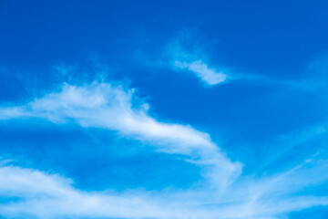 Panorama of cloud clear sky background for summer vacation concept at ocean and summer sea water with sunlight of beautiful cloudy	
