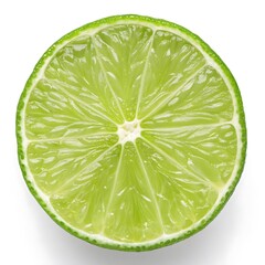 Lime is cut in half and the inside is shown
