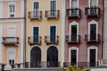 Lugano, Tessin, Schweiz, Architektur, Stadtarchitektur, Altstadt, Moderne Architektur, Fassaden
