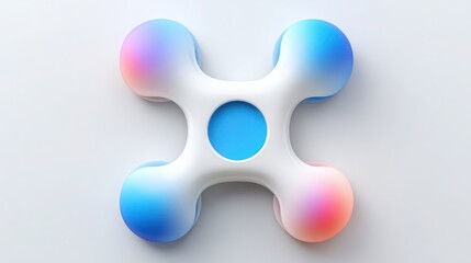 Abstract representation of a white and blue design symbolizing the evolving economic models in the adaptive token economy
