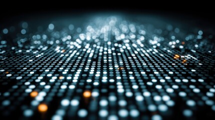 Black and white background filled with circles representing patterns and dynamics in a business matrix concept