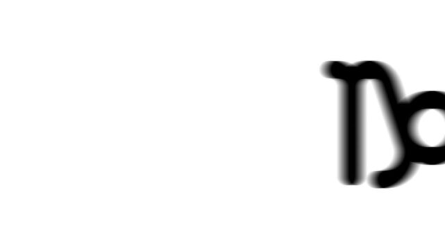 Animation set, zodiac capricorn symbol. Animations: transparency, zooms, transition top to down, transition left to right, slide up to down, slide left to right